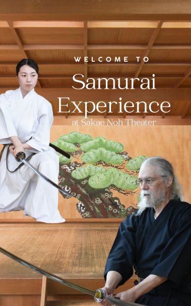Welcome to Samurai Experience at Sakae Noh Theater